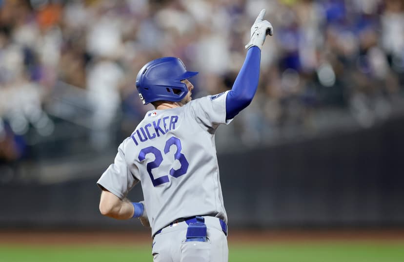 Tucker Sits as Dodgers Face Red Sox