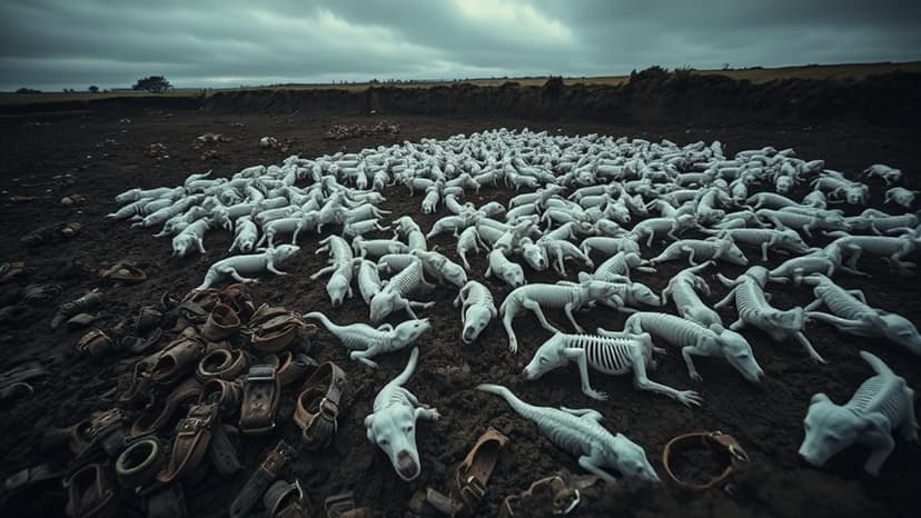 Doggy Mass Grave Found: Hundreds of Collars Discovered