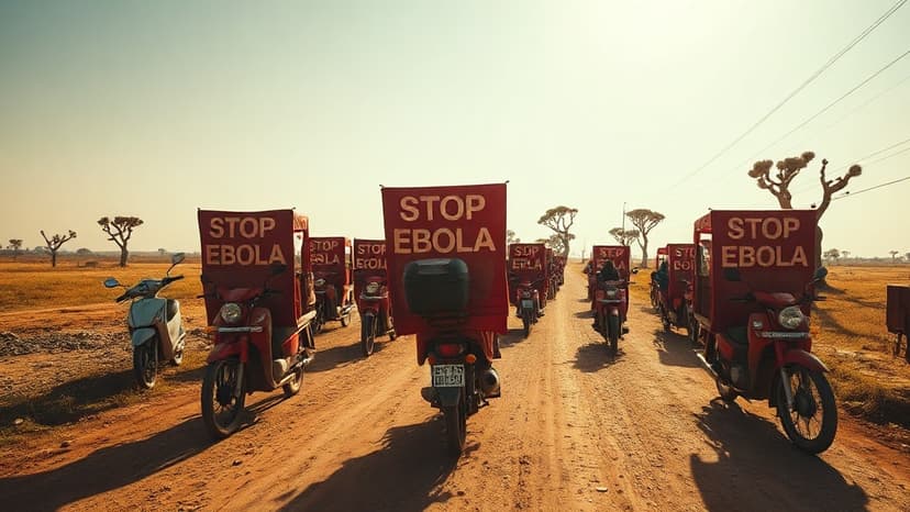 Motorcycle Riders Combat Ebola Misinformation