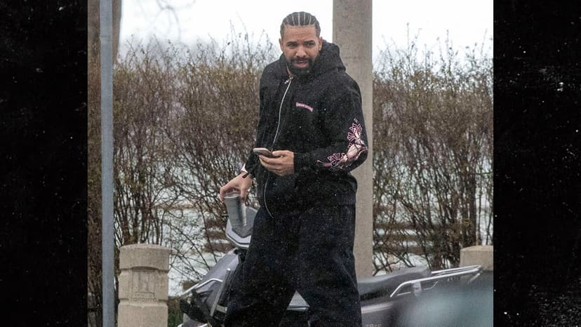 Drake's Son Adonis Joins Dad On Set In Canada