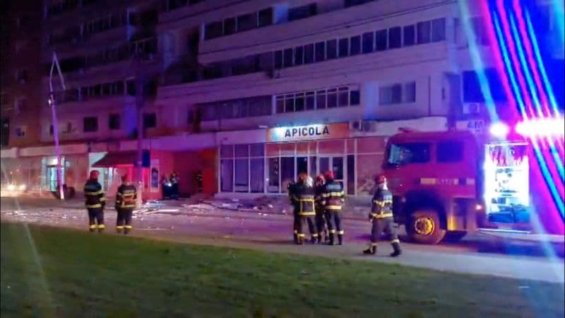 Romanian Building Hit by Exploding Drone Amidst Russian Attack