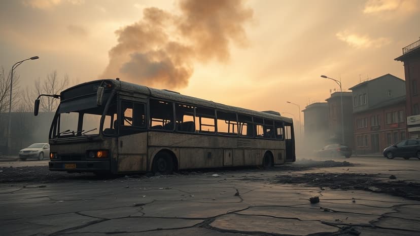 Deadly Drone Strike Hits Ukrainian Bus