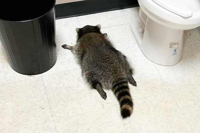 Drunk Raccoon's Repeat Break-Ins Go Viral