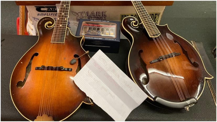 Drunk Thief Returns Stolen Mandolins with Apology Note