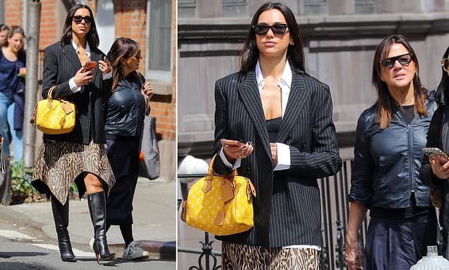 Dua Lipa and Lookalike Mom Enjoy Easter Stroll in NYC