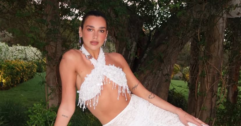 Dua Lipa Embraces Bridal Era with Dazzling Swimwear in Ibiza