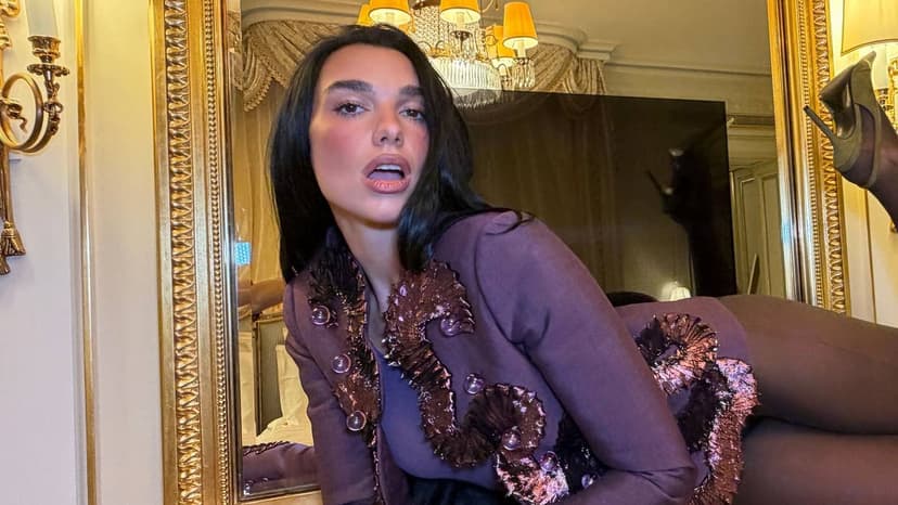 Dua Lipa Stuns in Sheer Paris Fashion Week Outfit