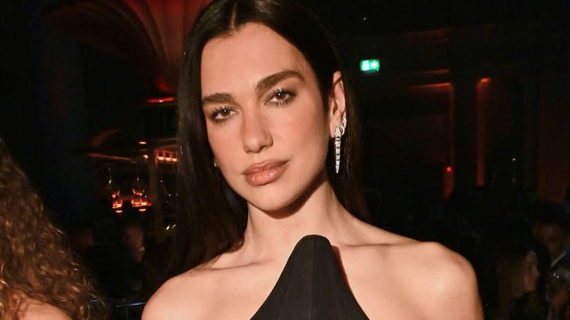 Dua Lipa Flaunts Visible Bra in Chic Street Style