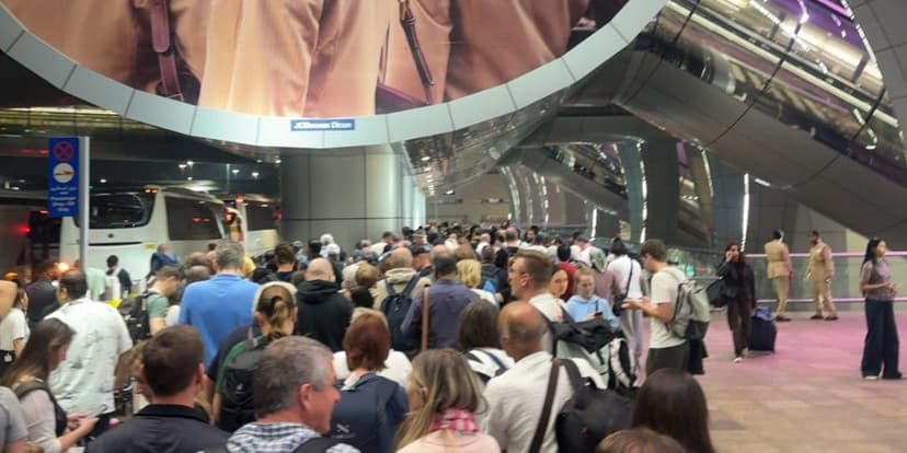 Dubai Airport Hit by Air Strike Chaos