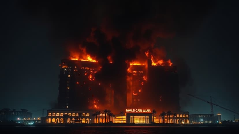 Explosion Rocks Dubai's Palm Jumeirah Following Iran Strikes