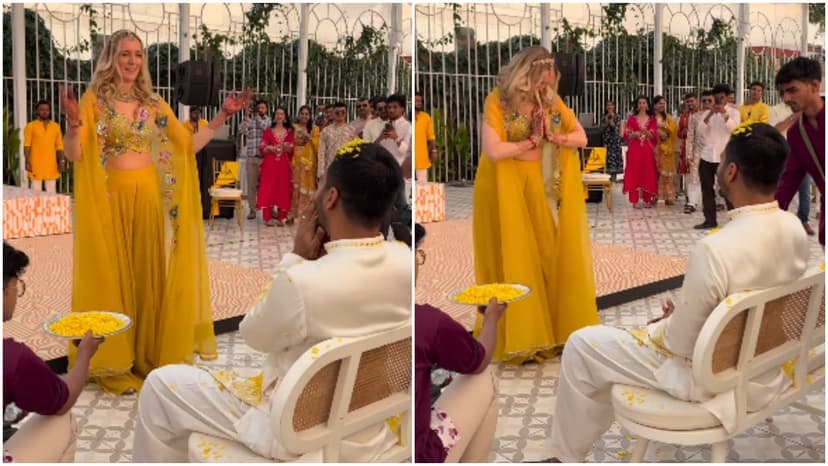 Dutch Bride's Rajasthani Dance Stuns Groom!