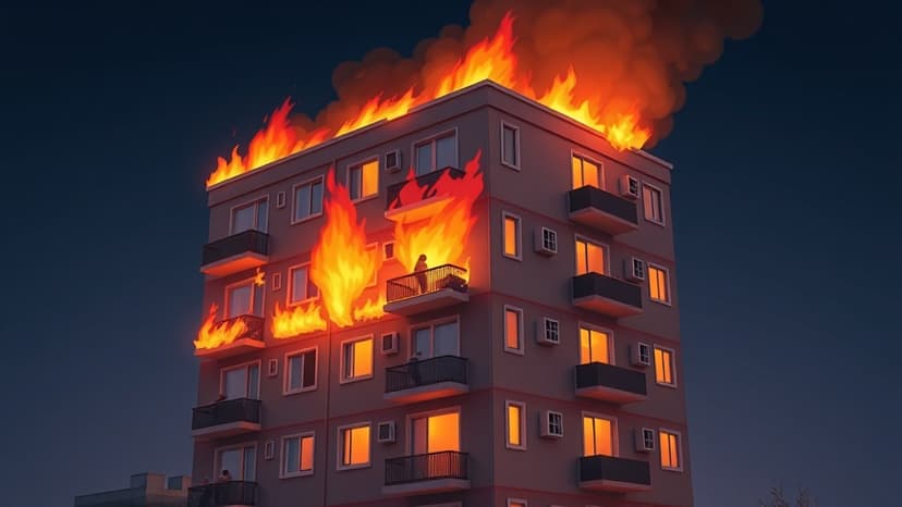 Couple Defy Death, Escape Raging Apartment Fire by Climbing Down Pipes