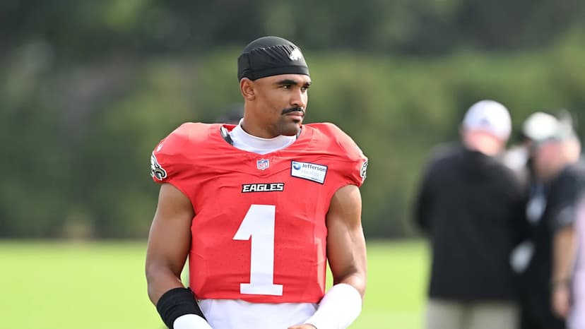 Eagles QB Hurts Under Fire After Camp Interception Clip