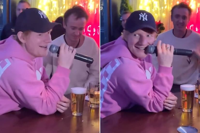 Ed Sheeran Crashes NYC Karaoke Night