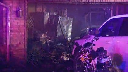 Garage Fire Engulfs Home, Resident Rescued