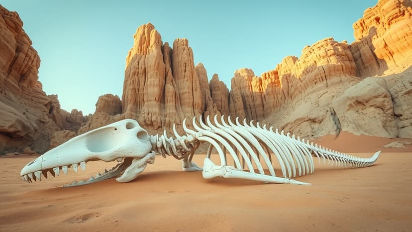 Desert Sands Reveal Millions-Year-Old Whale Fossils