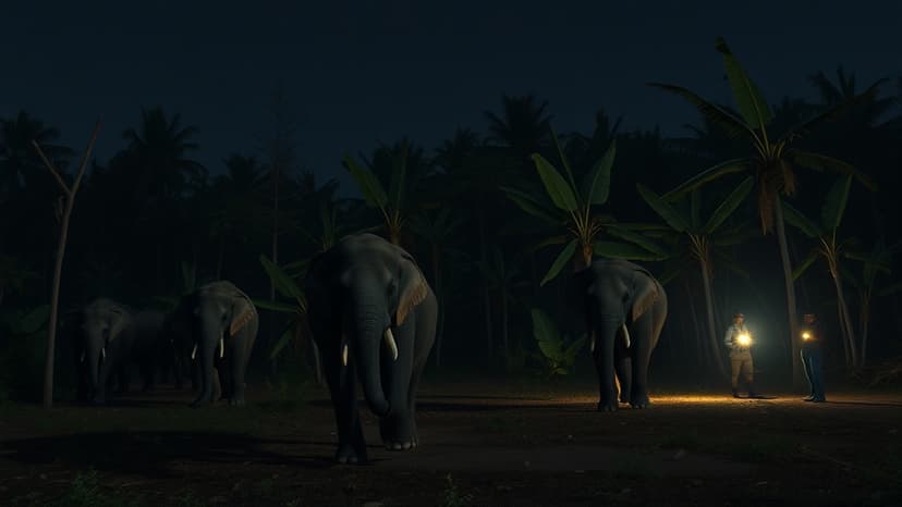 Elephants Rampage, Devastating Farms in Tamil Nadu