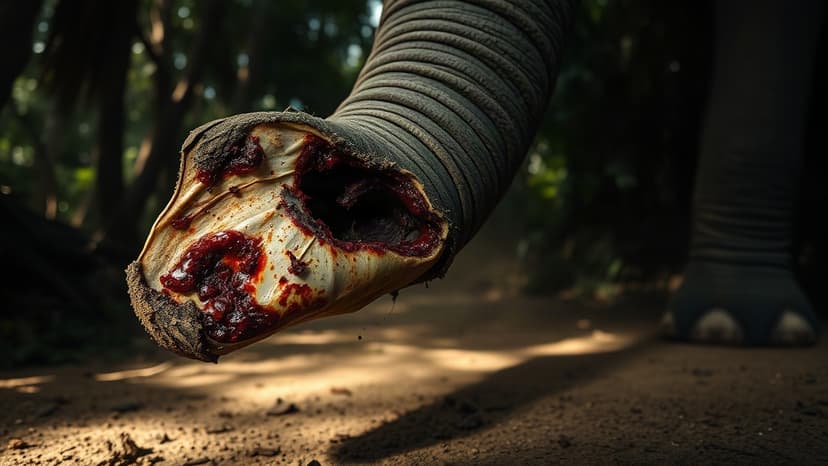 Elephant Undergoes Rare Tusk Surgery After Poaching Attack