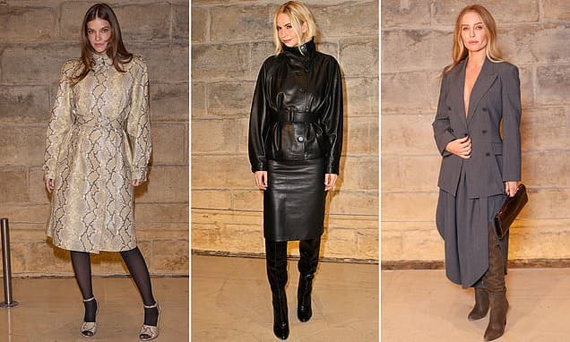 Stars Shine at Elie Saab Paris Fashion Week Show