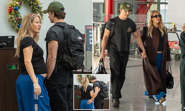 Ellie Goulding Flaunts Baby Bump with Beau Minniear