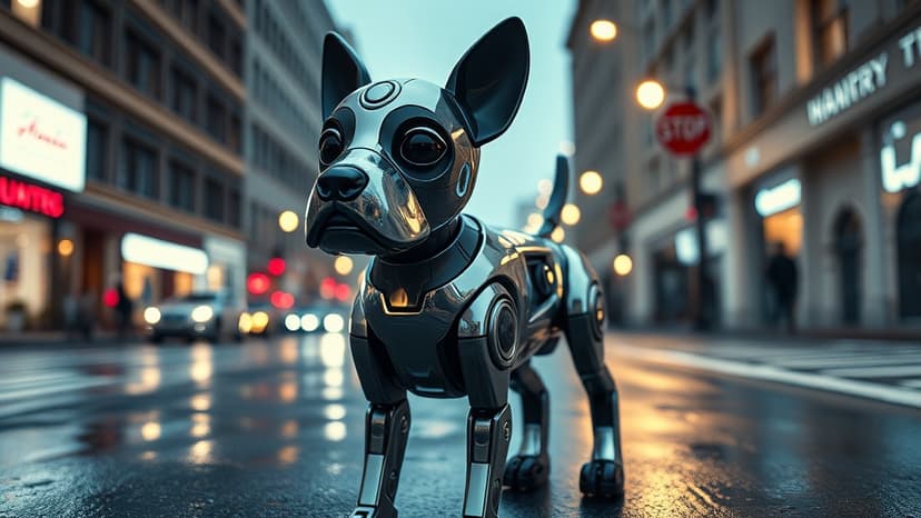 Elon Musk's Face on Robot Dog Shocks San Francisco