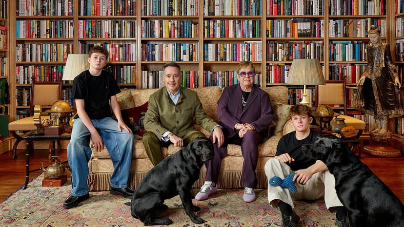 Elton John Family Portrait Debuts at National Portrait Gallery