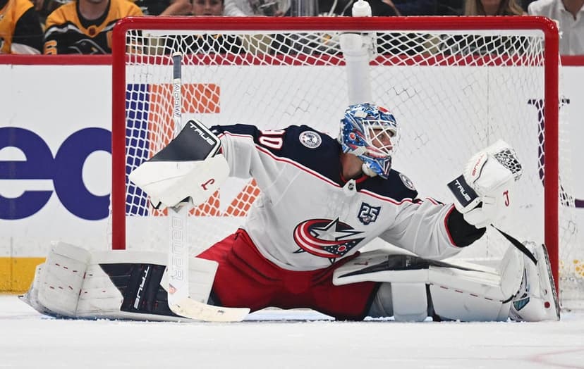 Merzlikins: Goalie's Water Break in OT Stuns League