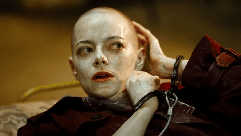 Emma Stone's Solidarity Shave for Bugonia