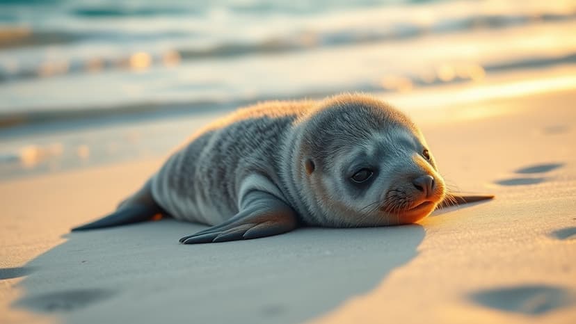 Endangered Seal Pup Relocation Amidst Coastal Challenges