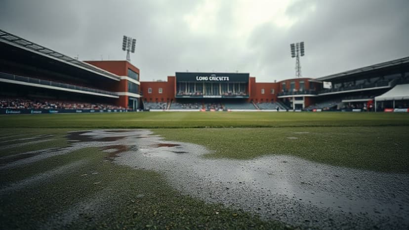 Rain Halts England vs Pakistan Test at Lord's