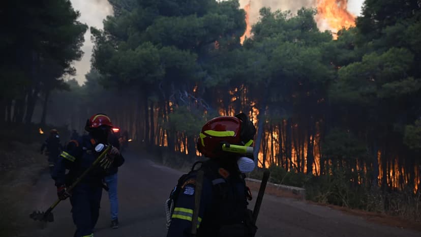 Europe Wildfires Ease, But Greece Burns