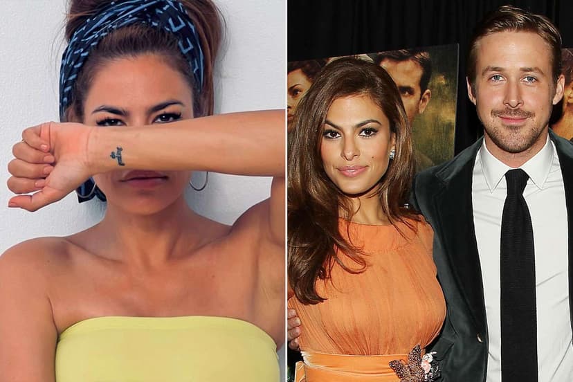 Eva Mendes Flaunts 'De Gosling' Tattoo