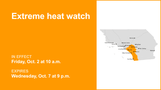 Extreme Heat Watch Issued for Orange County Area