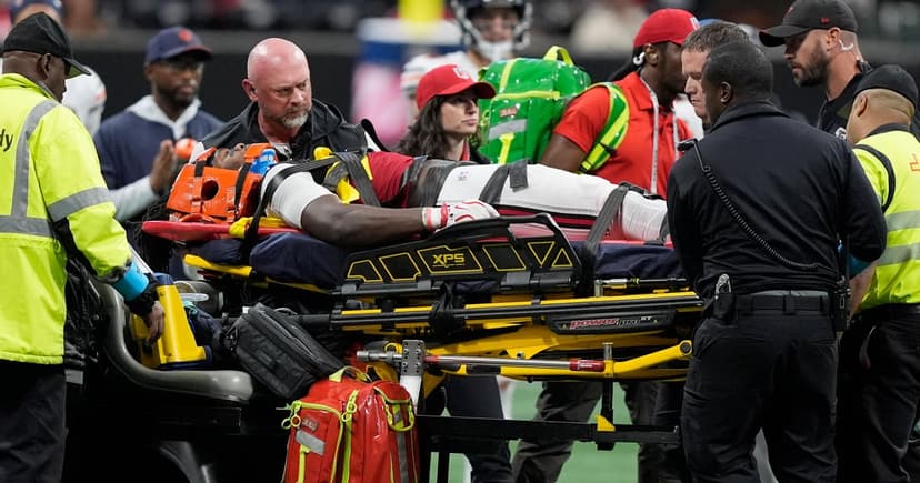 Falcons Rookie Injured on Stretcher