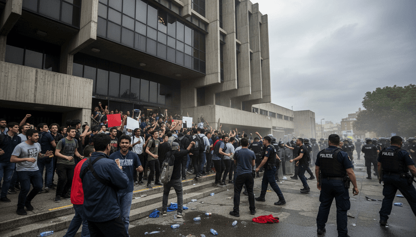Tensions Rise at Police Station After Fatal Shooting