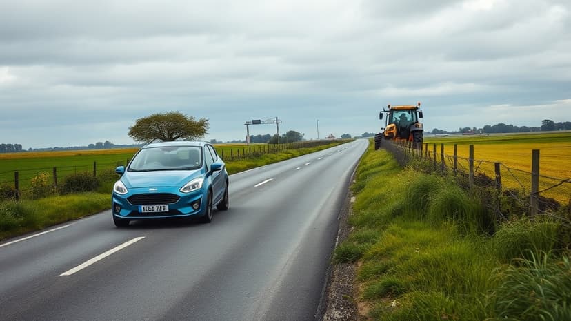 Cornwall Crash Claims Elderly Woman's Life After Car-Tractor Collision