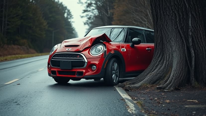 Man Dead, Child Hurt After Mini Hits Tree in Brigg