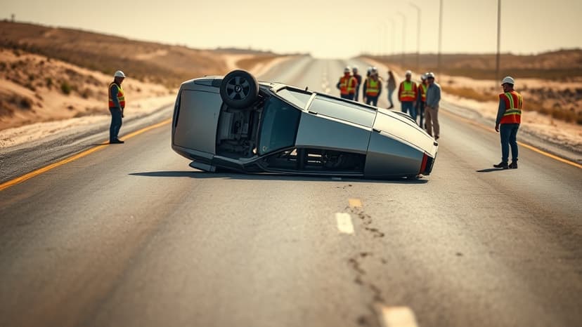 SUV Plunges into Ditch: 1 Dead, 6 Injured