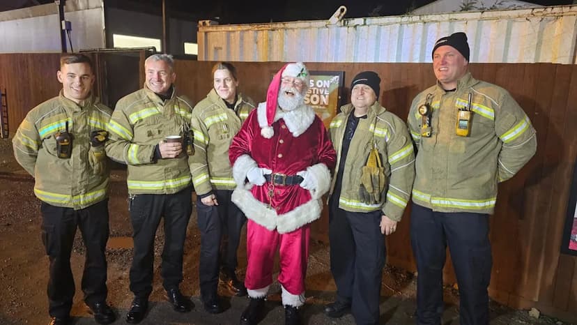 Firefighters Deliver Christmas Joy to Hospitalized Children