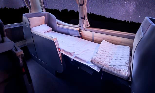New Night Bus Offers Business Class Beds