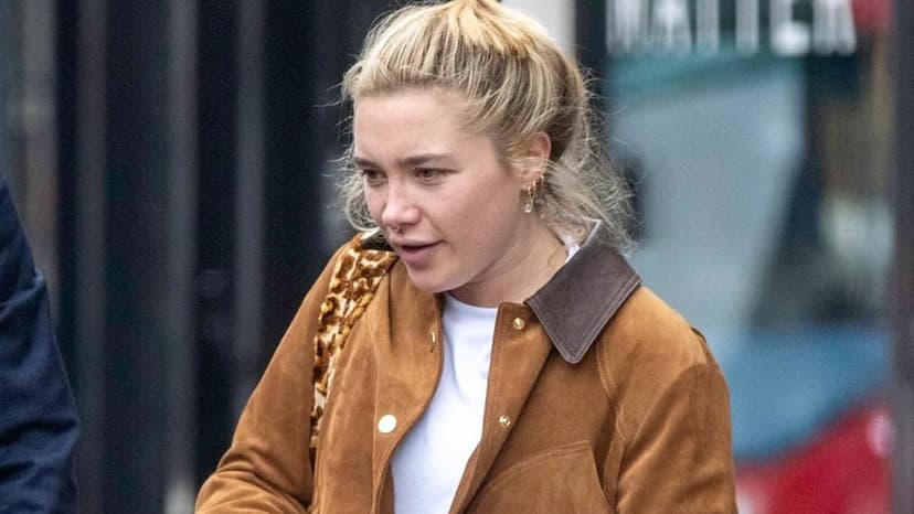 Florence Pugh's Stylish Twinning With Her Dog Billie