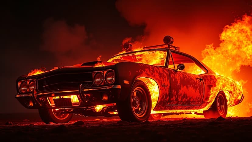 Florida Man Drives Car While It's On Fire