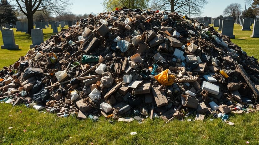 Cemetery Fly-Tipped: Mourners Outraged