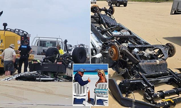 Fraser Island Joyride Ends in Submerged, Stripped Ute