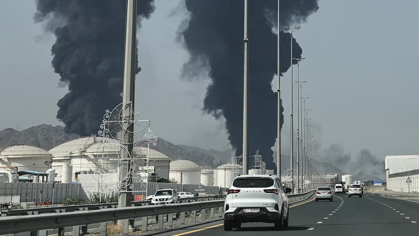 Oil Hub Fire Erupts Amid Iran-US Tensions