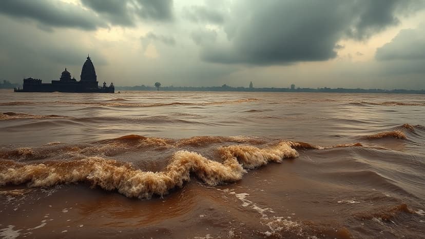 Ganga River Breaches Warning Mark, Flooding Unnao