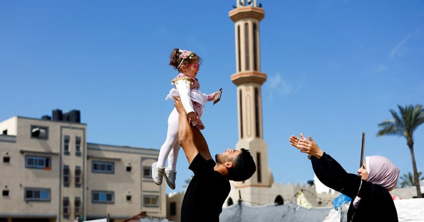 Tiny survivor of Gaza airstrike finds mother again