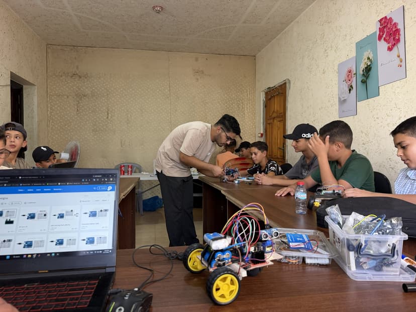 Gaza Youth Build Future with Robotics Amidst Ruins