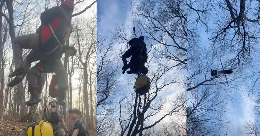 Hiker Airlifted From Appalachian Trail in Georgia