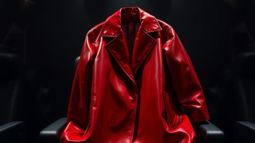 Georgia May Jagger Stuns in Red Leather at Ferrari Show